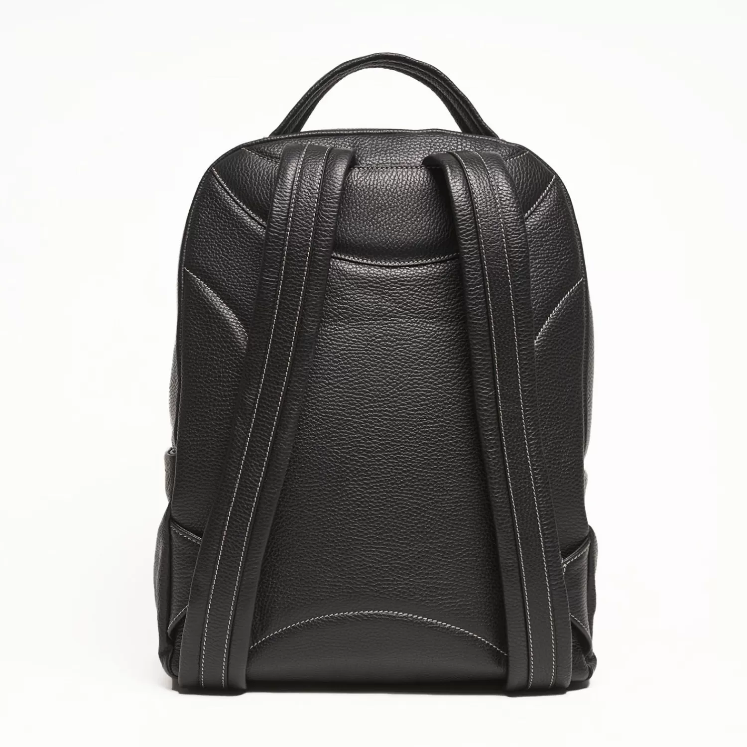 Backpack In Black Leather With Reinforced Back Panel>E.Marinella Outlet