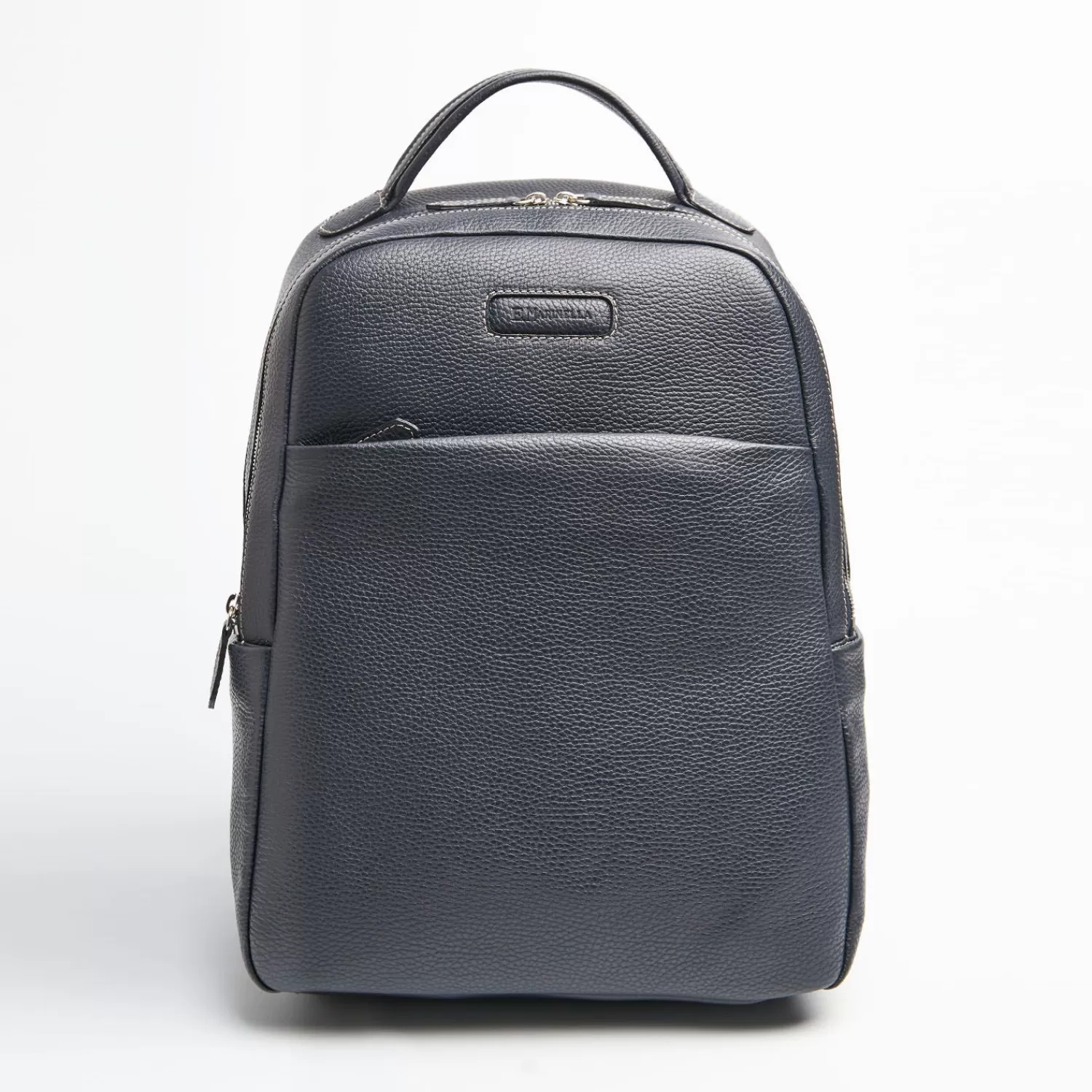 Backpack In Blue Leather With Reinforced Back Panel>E.Marinella Best