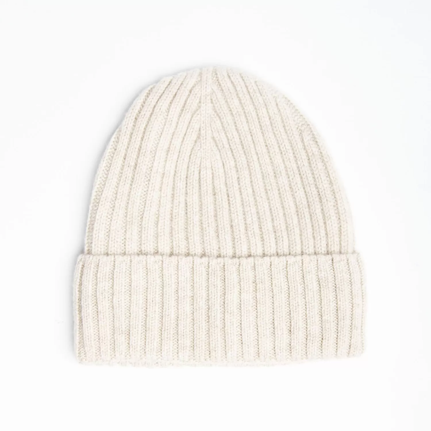 Beige Cashmere Ribbed Beanie>E.Marinella Fashion