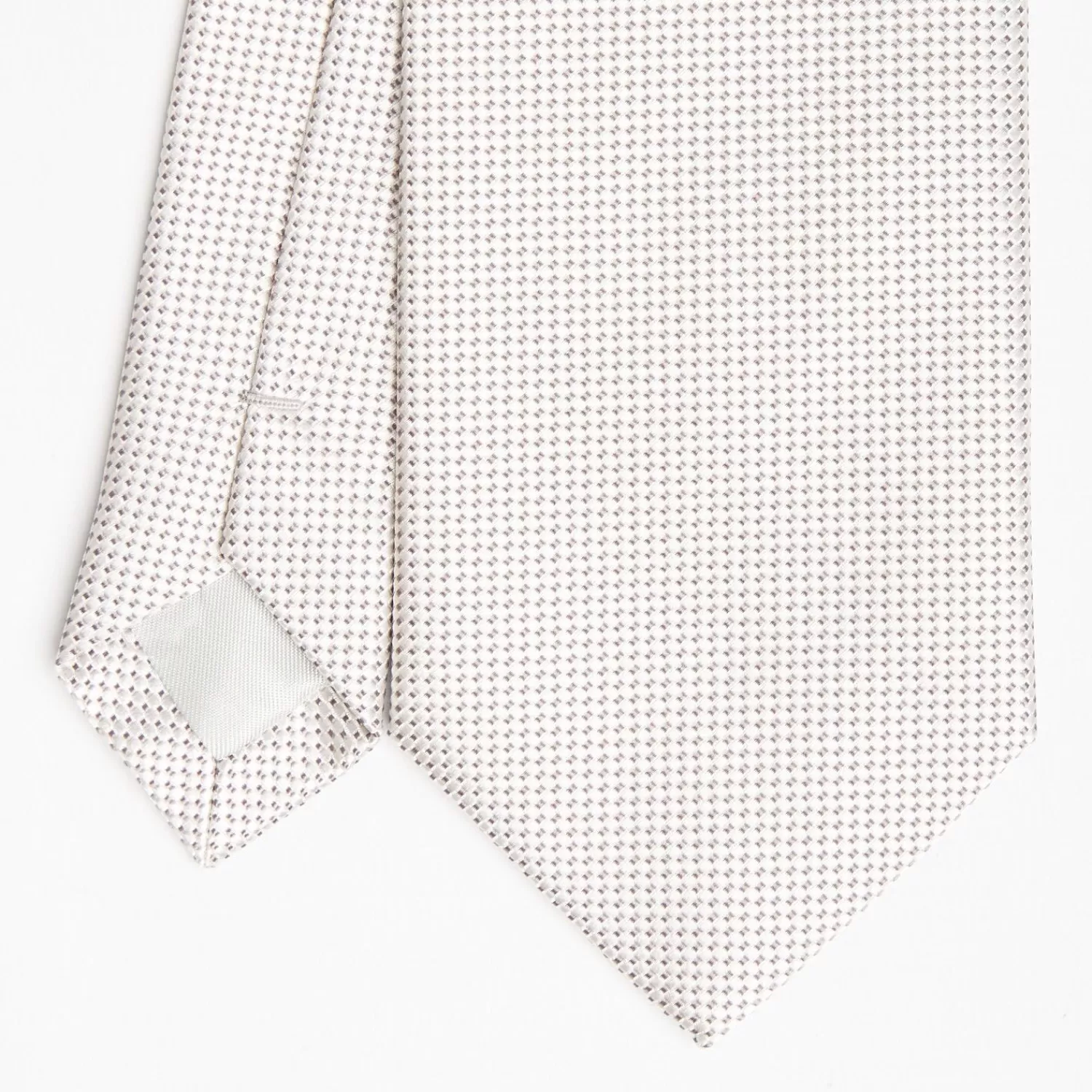 Beige Ceremonial Jacquard Silk Tie>E.Marinella Best Sale