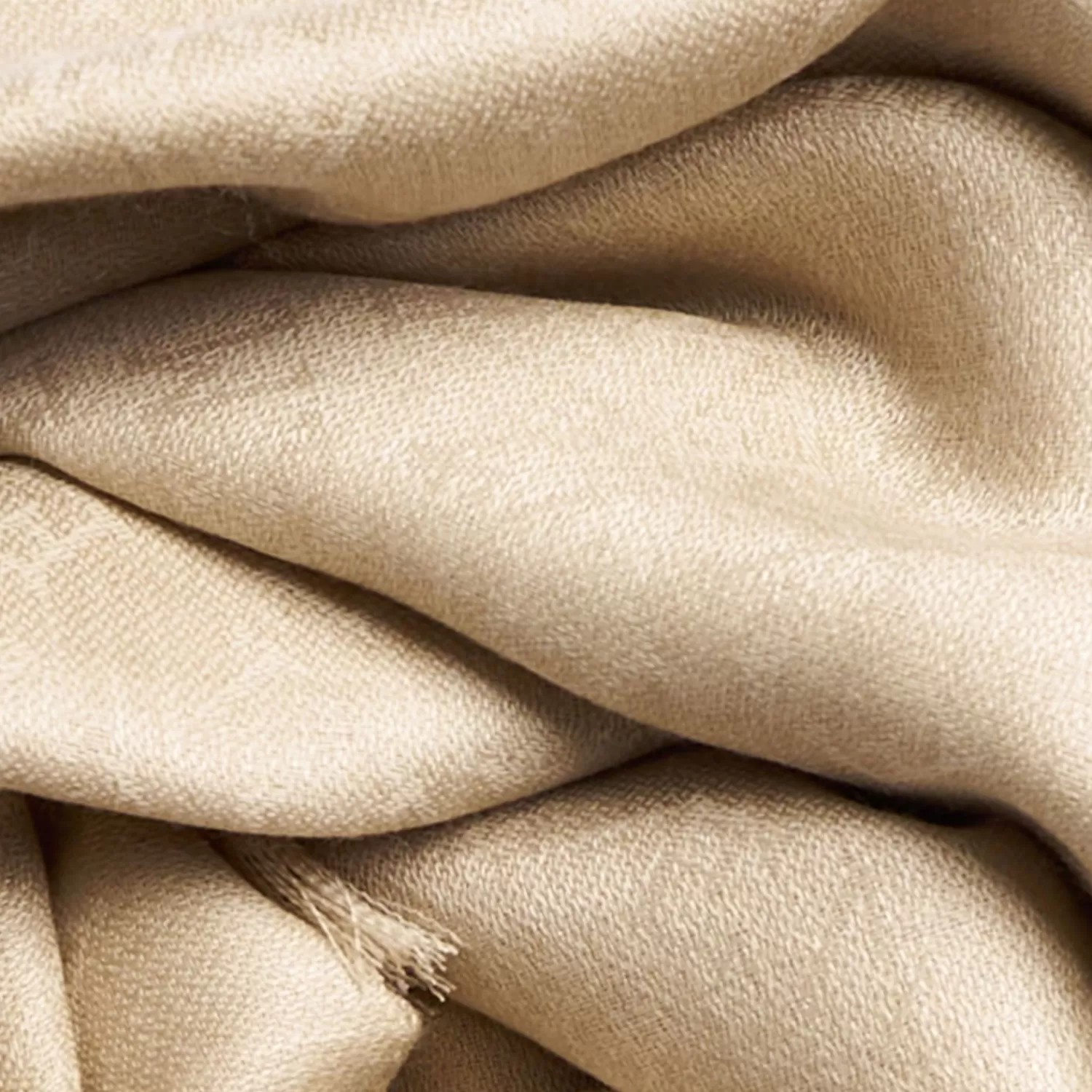 Beige Em Logo Scarf In Wool And Cashmere>E.Marinella Store