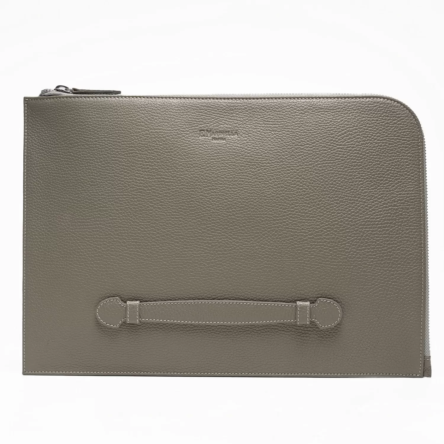 Beige Leather Portfolio With Strap>E.Marinella Fashion