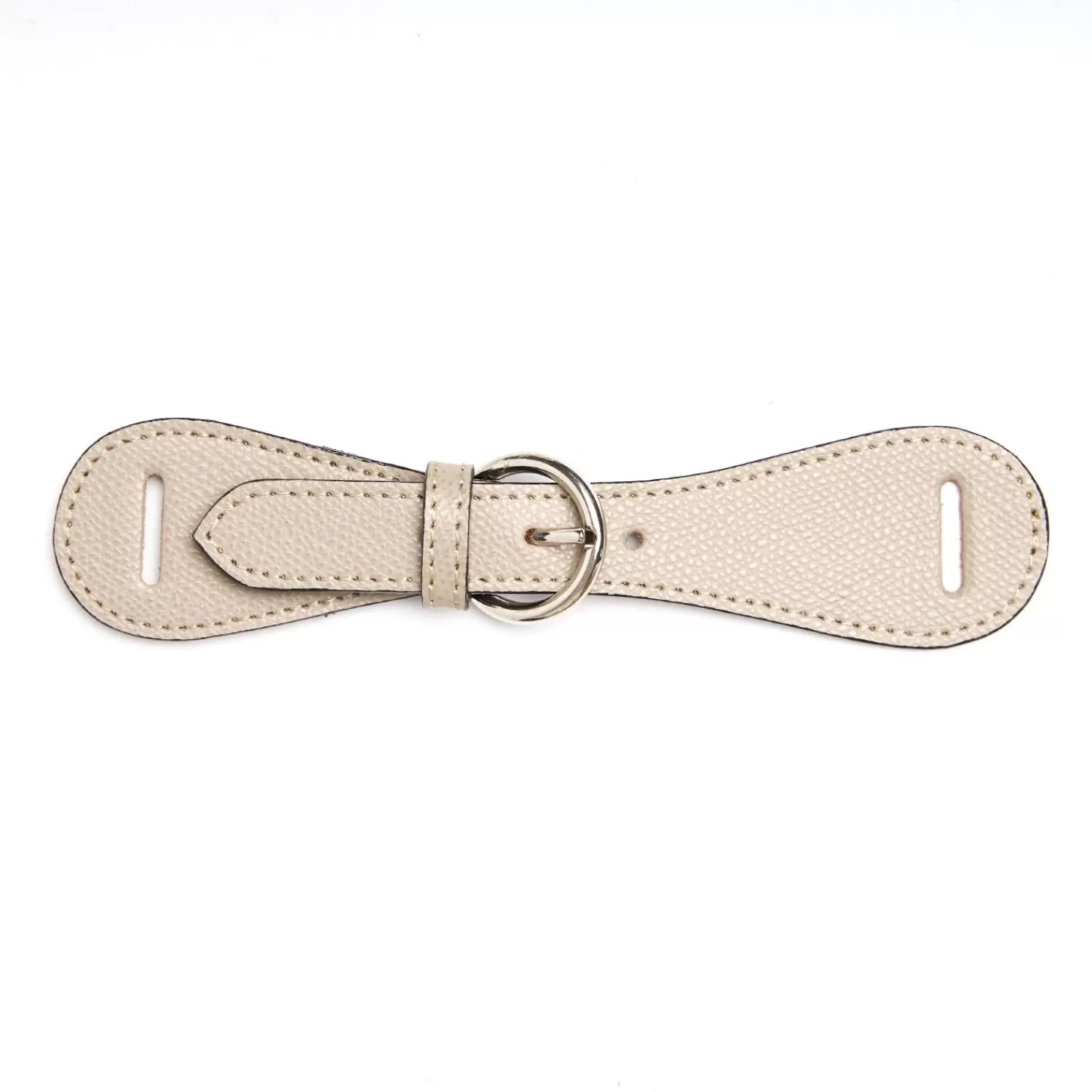 Beige Leather Scarf-Buckle>E.Marinella Best