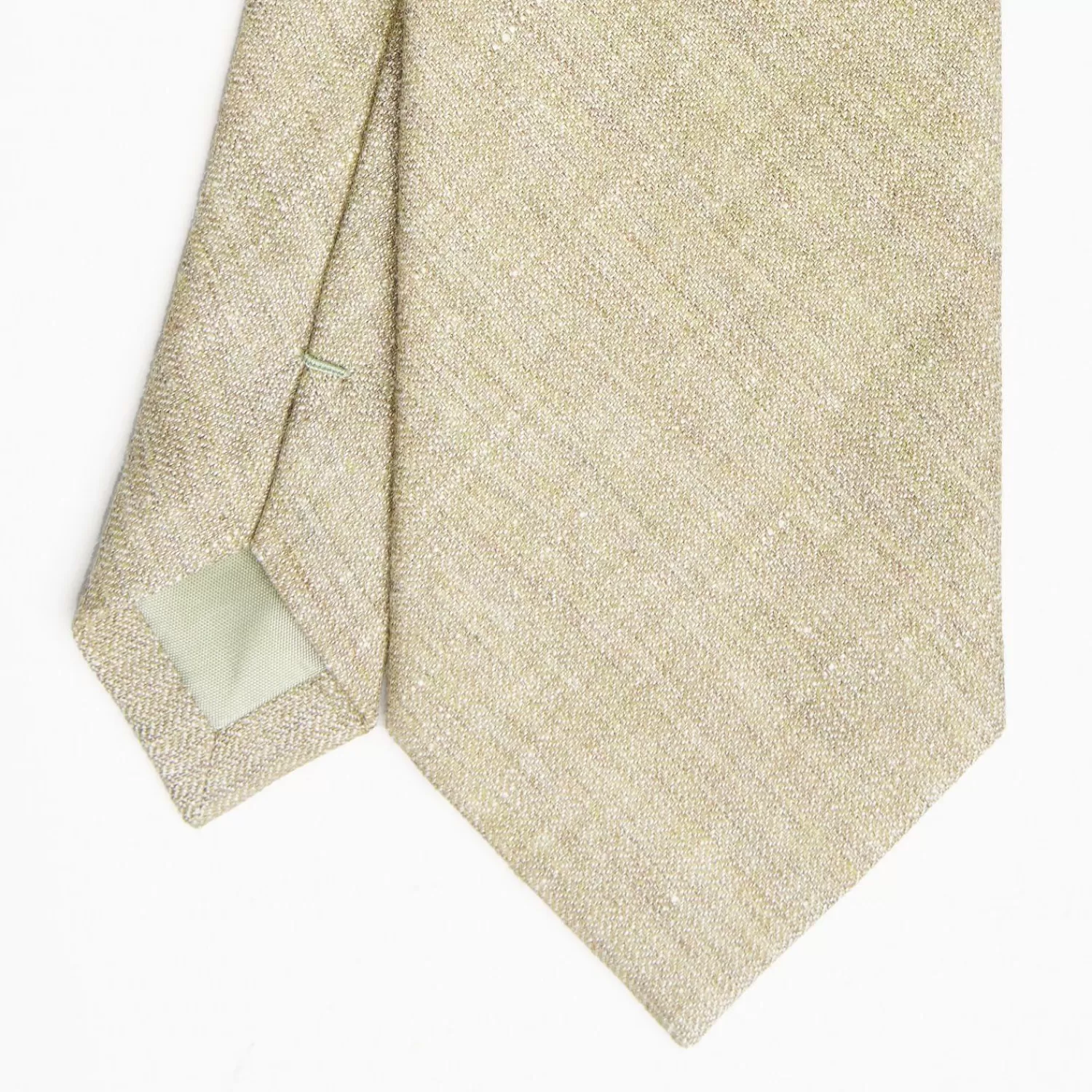 Beige Sartorial Linen And Cotton Tie - Solid Color>E.Marinella Best