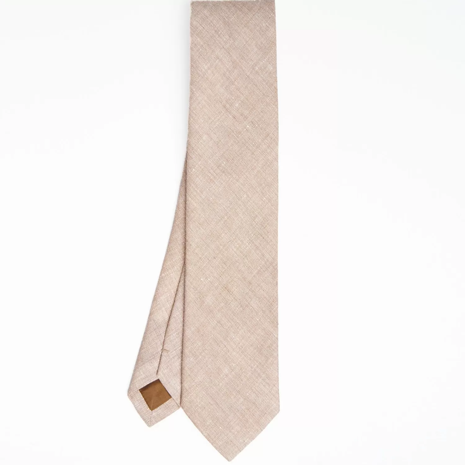 Beige Sartorial Linen And Cotton Tie Solid Color>E.Marinella Hot