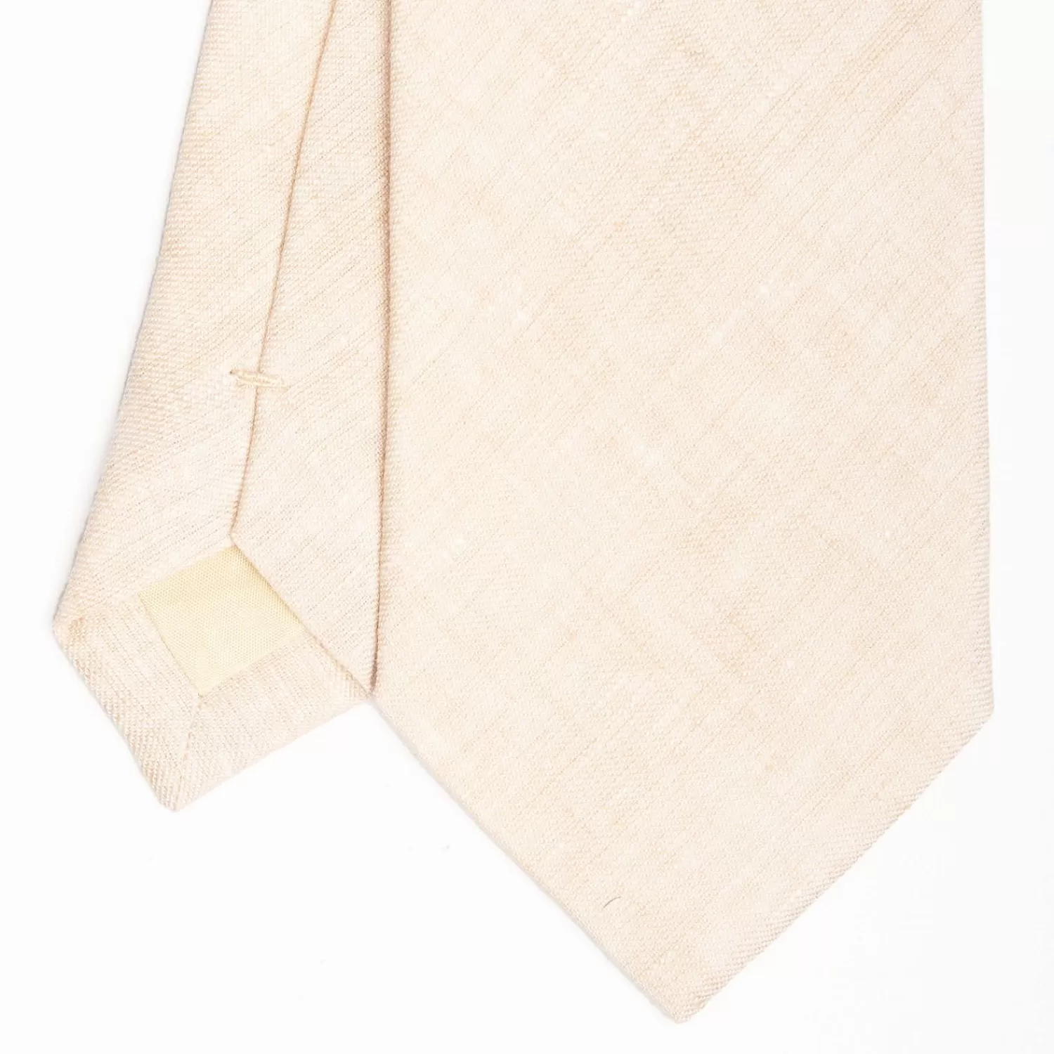 Beige Sartorial Linen Tie Solid Color>E.Marinella Best