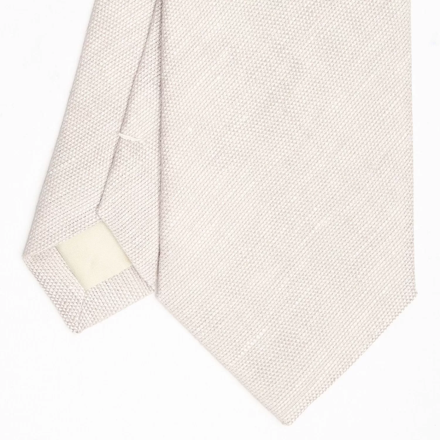 Beige Sartorial Linen Tie Solid Color>E.Marinella Outlet