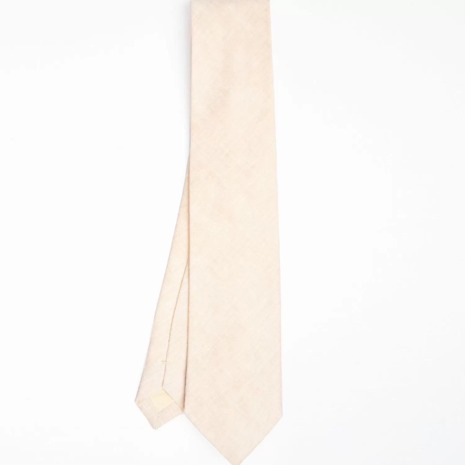 Beige Sartorial Linen Tie Solid Color>E.Marinella Best
