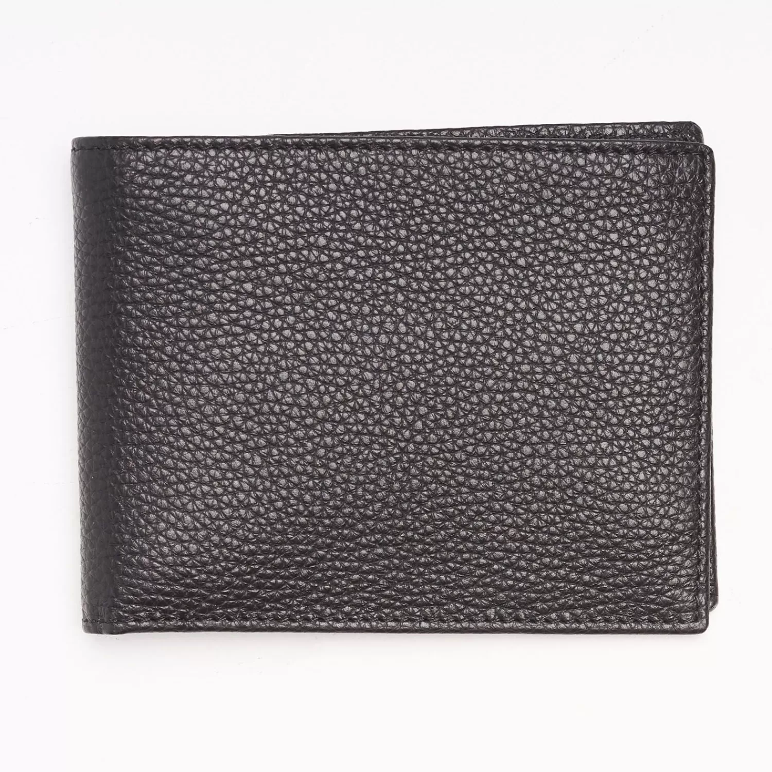 Black Hammered Leather Horizontal Wallet>E.Marinella Clearance