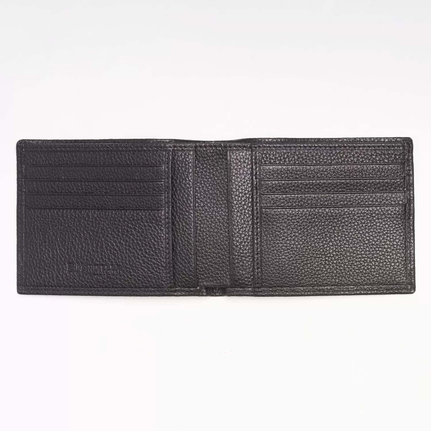 Black Hammered Leather Horizontal Wallet>E.Marinella Clearance