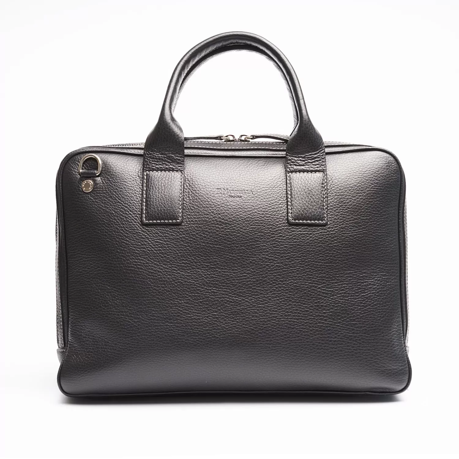 Black Leather Briefcase>E.Marinella Outlet