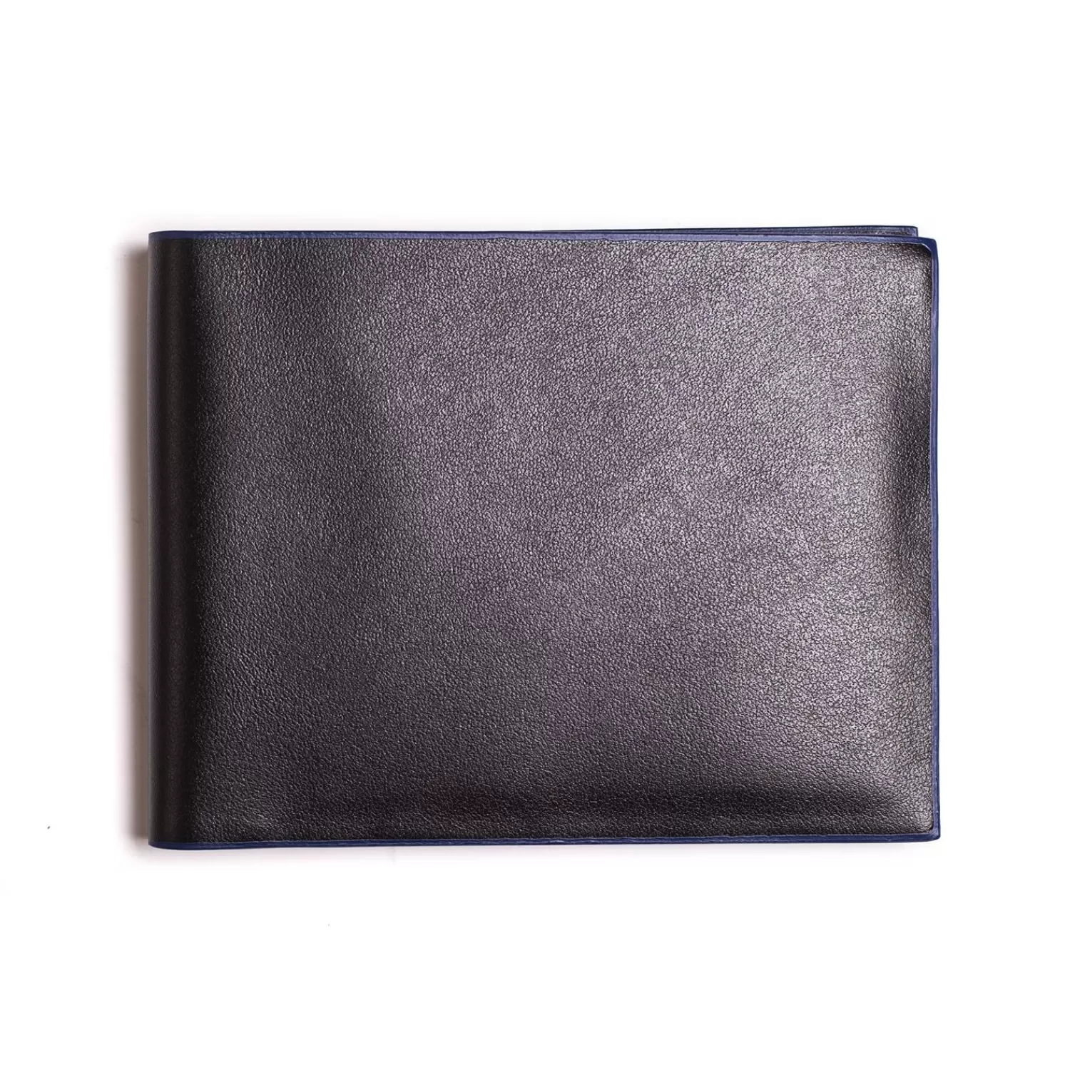 Black Leather Horizontal Wallet>E.Marinella Outlet