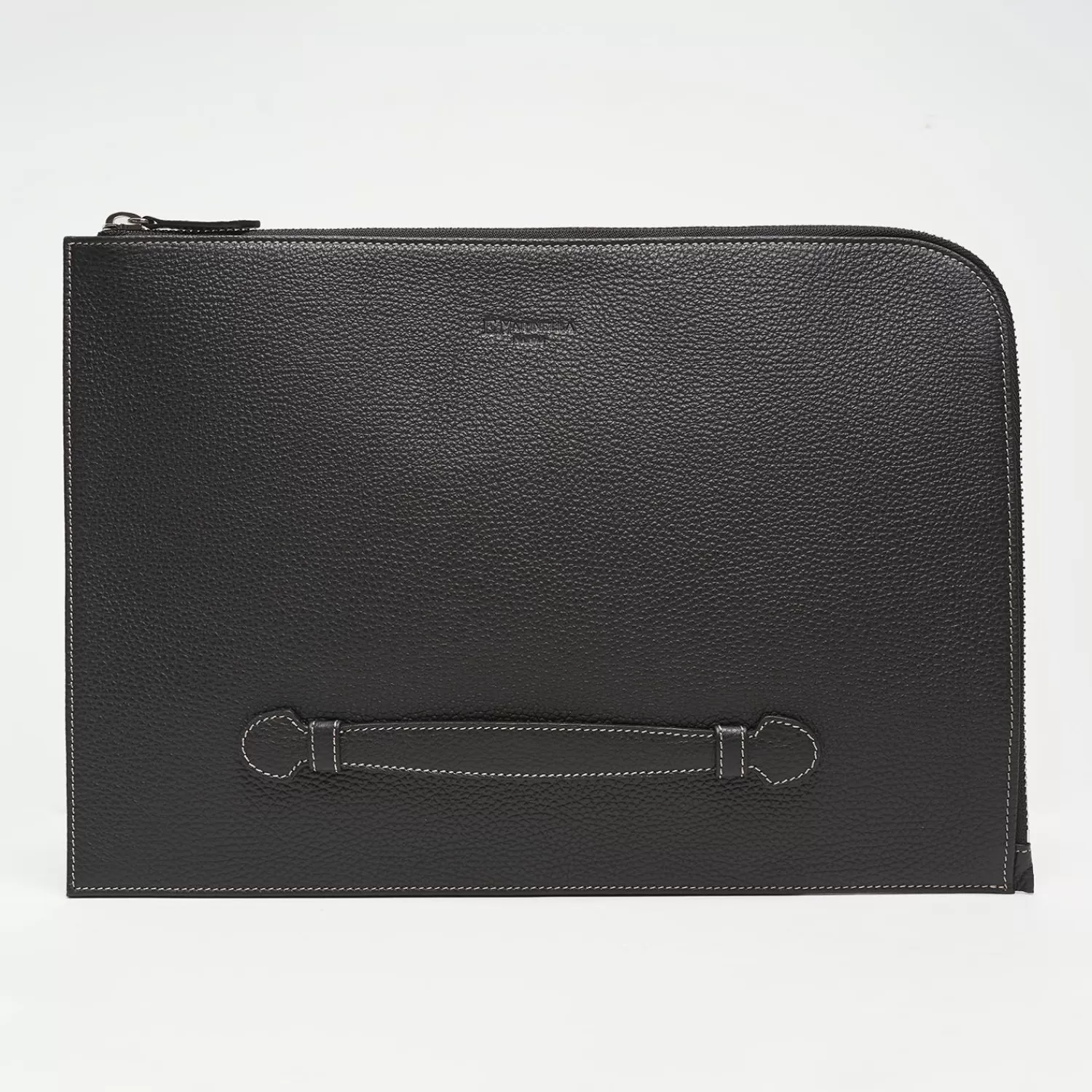 Black Leather Portfolio With Strap>E.Marinella Cheap