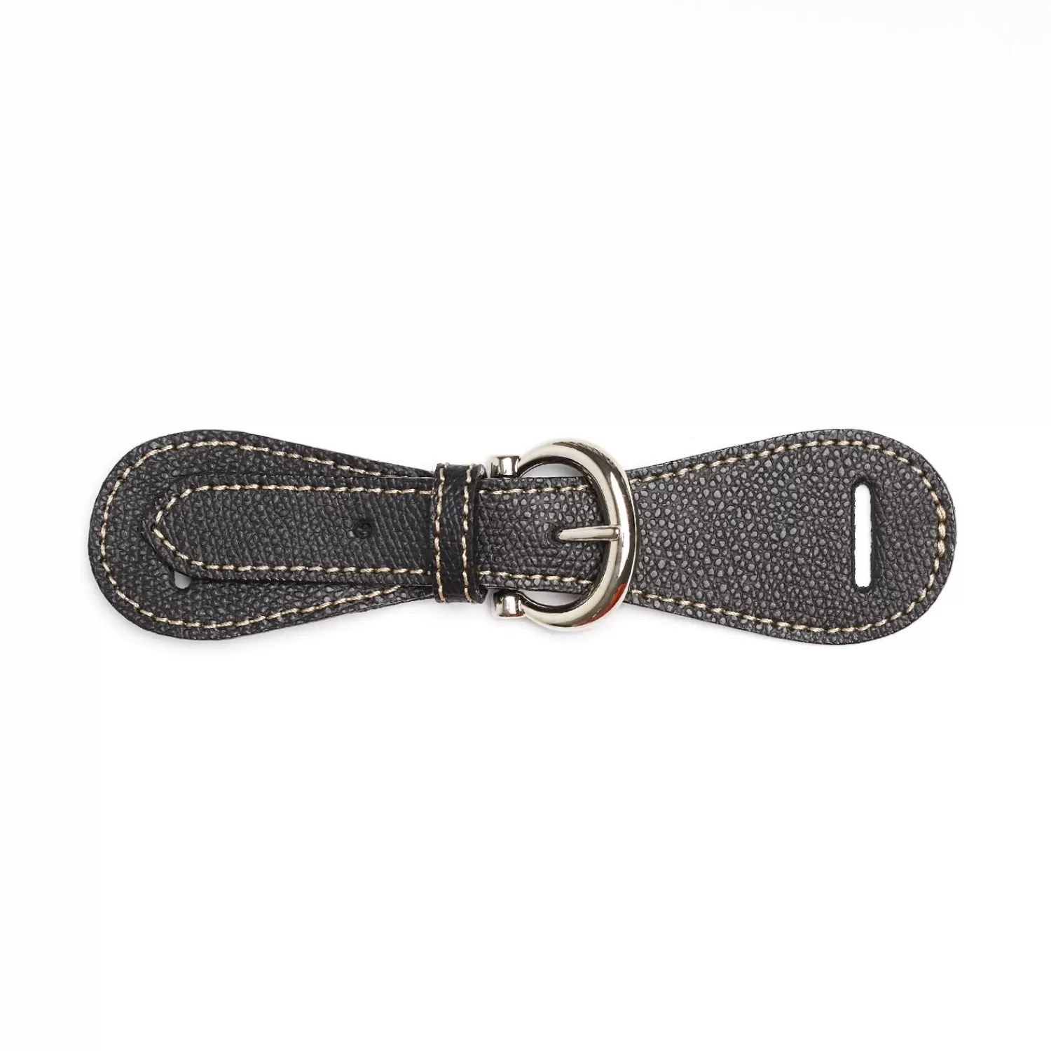 Black Leather Scarf-Buckle>E.Marinella Clearance