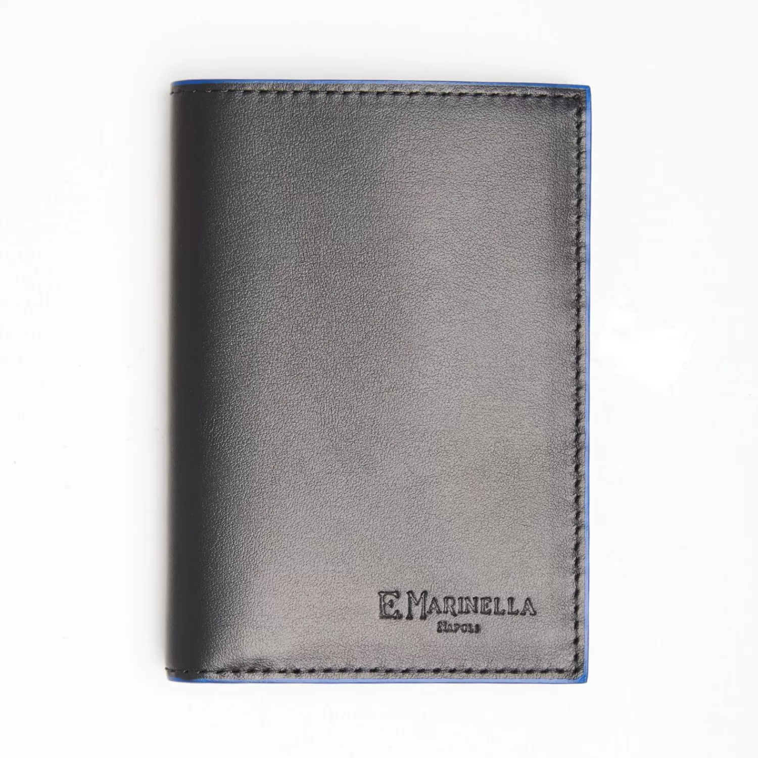 Black Leather Vertical Wallet>E.Marinella Online