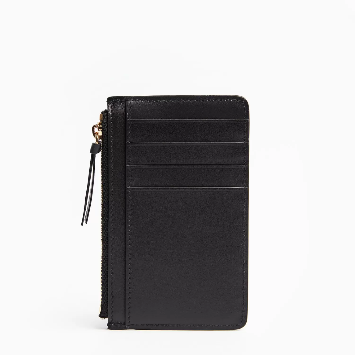 Black Leather Zip Credit Card Holder>E.Marinella Clearance