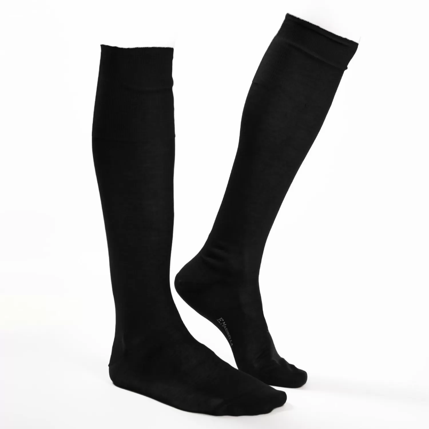 Black Long Socks In Sea Island Cotton>E.Marinella Flash Sale