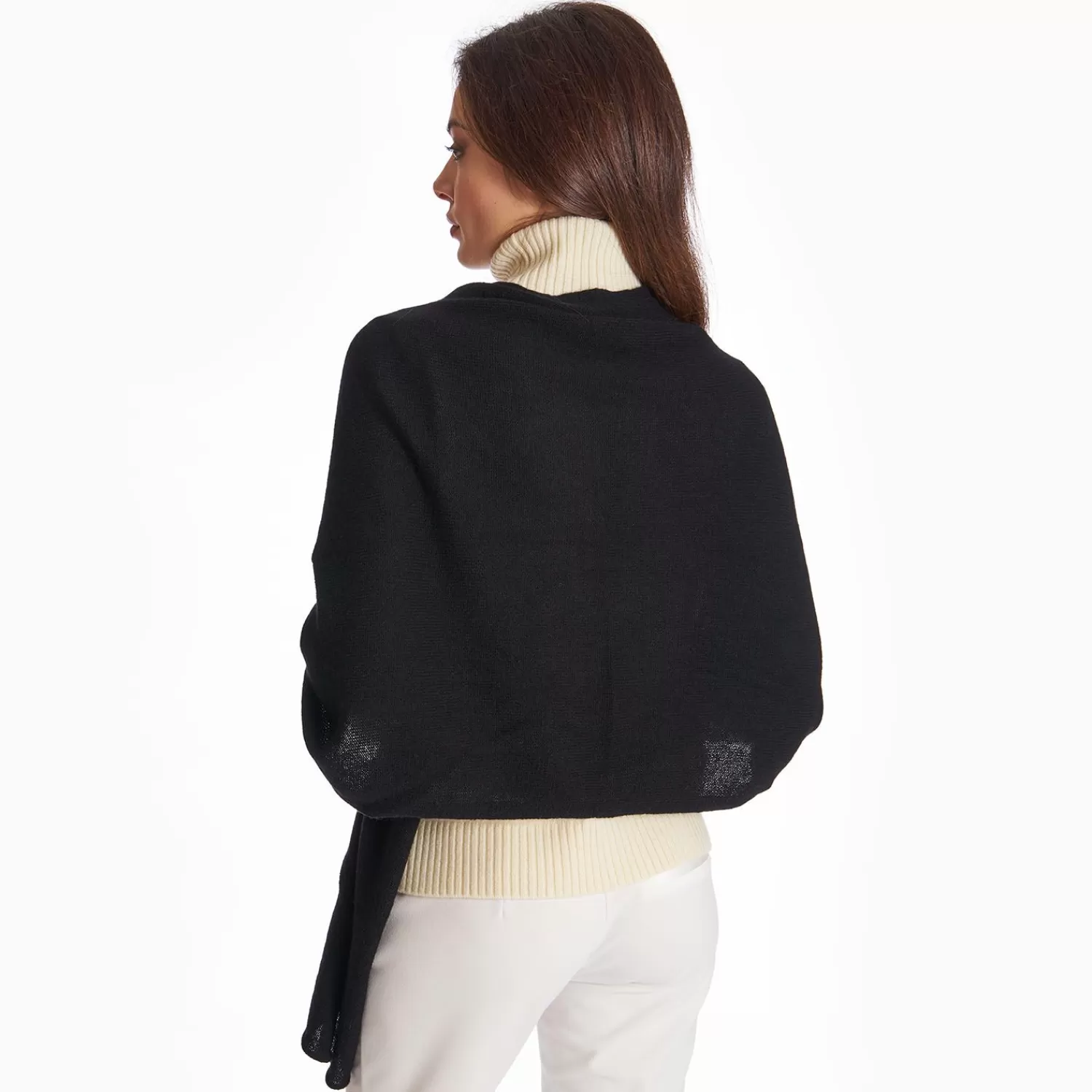 Black Poncho In Cashmere>E.Marinella Sale