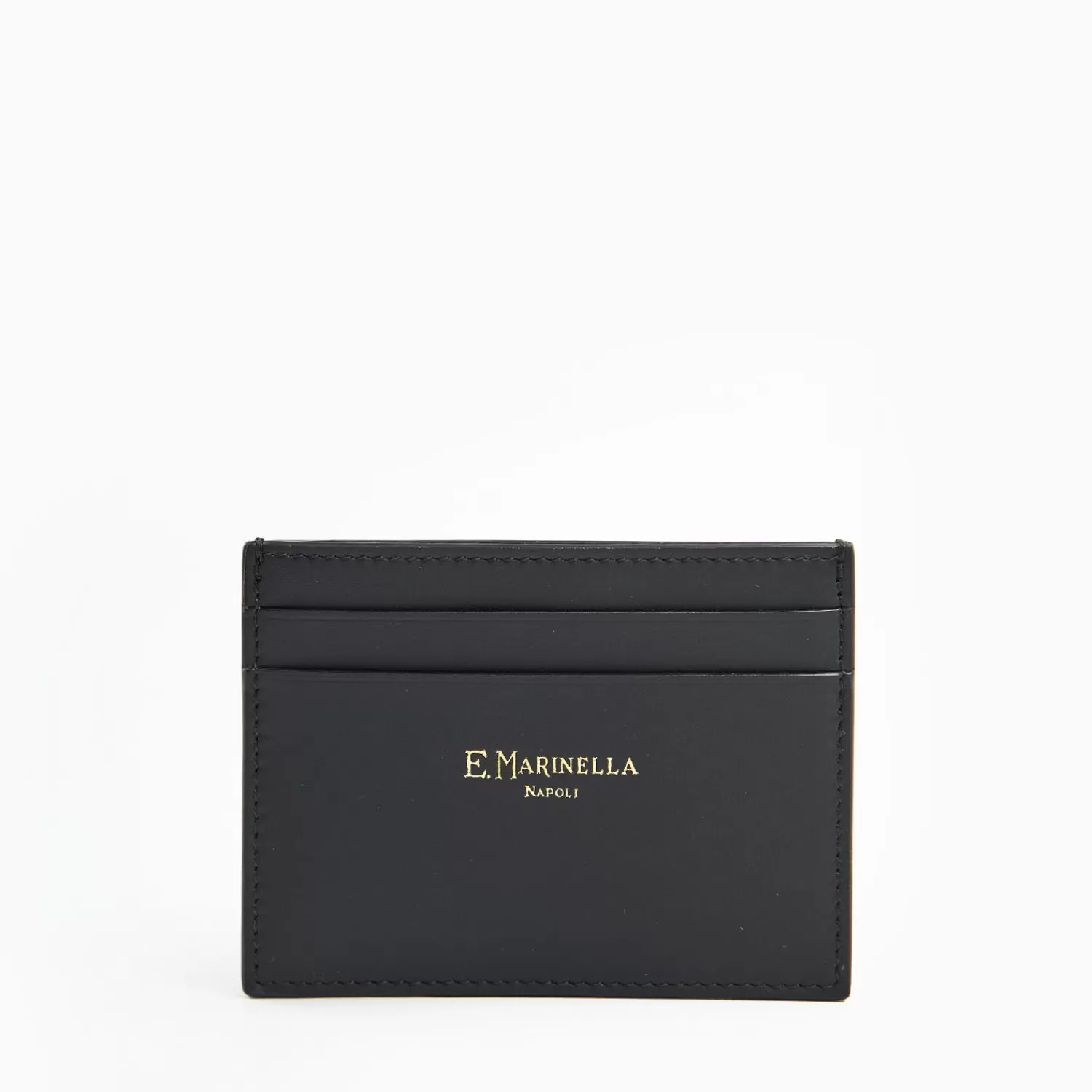 Black Small Credit Card Holder In Soft Leather>E.Marinella Discount