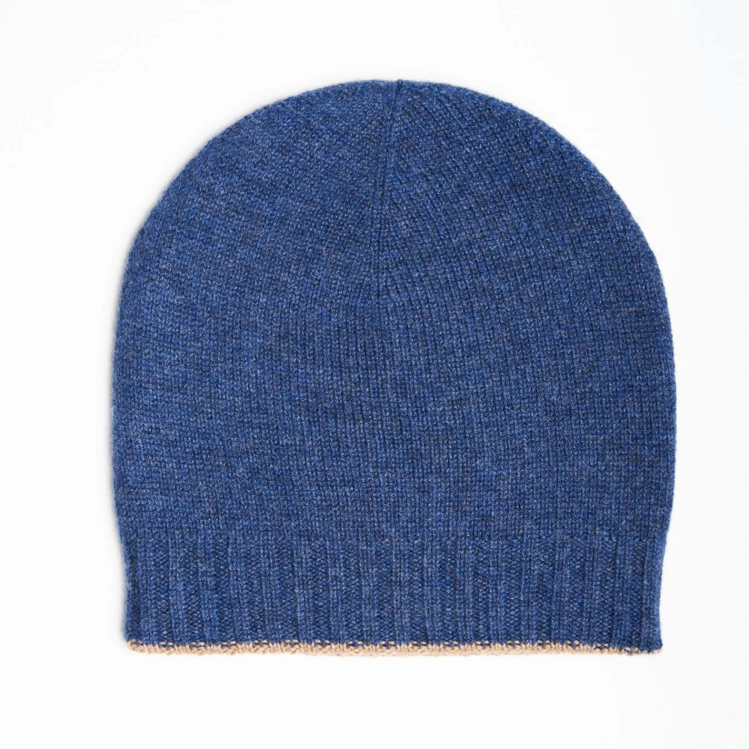 Blue And Beige Bicolor Cashmere Beanie>E.Marinella Cheap
