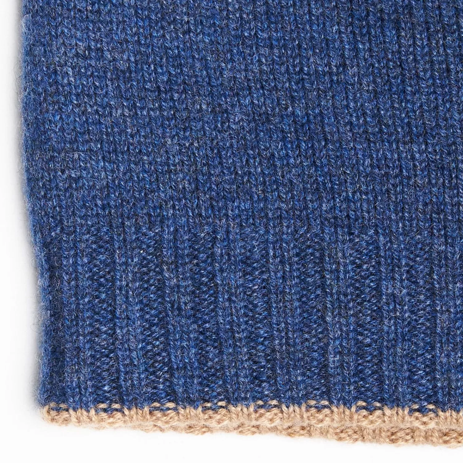 Blue And Beige Bicolor Cashmere Beanie>E.Marinella Cheap