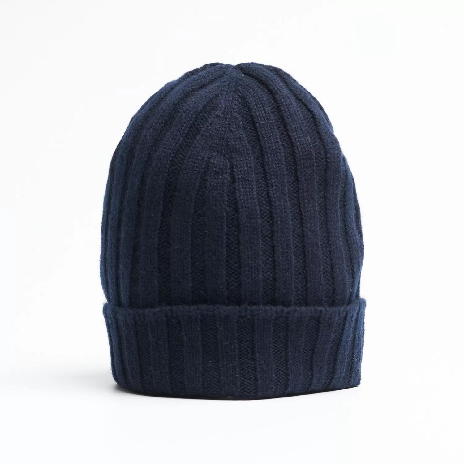 Blue Cashmere Ribbed Beanie>E.Marinella Online