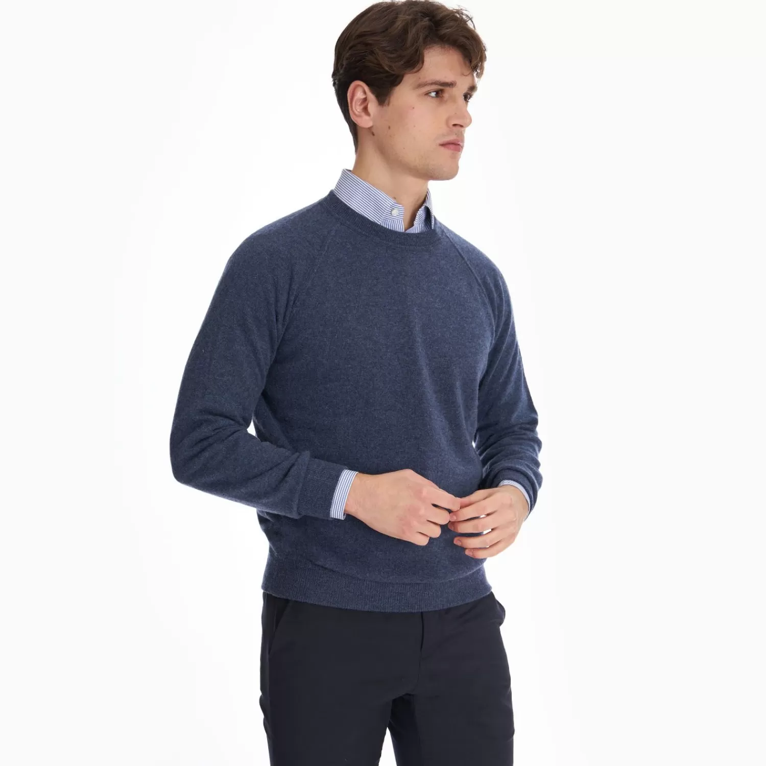 Blue Cashmere Sweatshirt>E.Marinella Sale