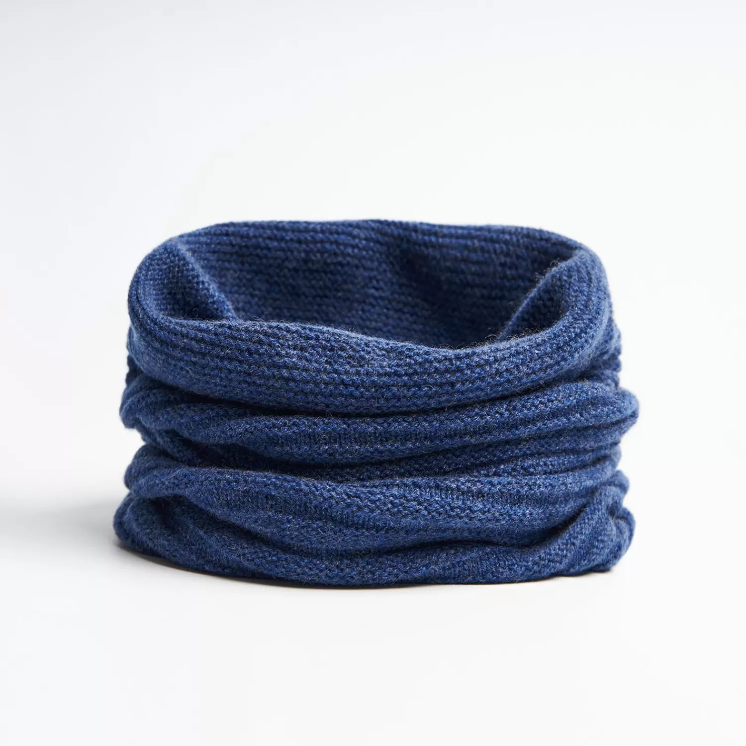 Blue Cashmere Tubular Neck Warmer>E.Marinella Store