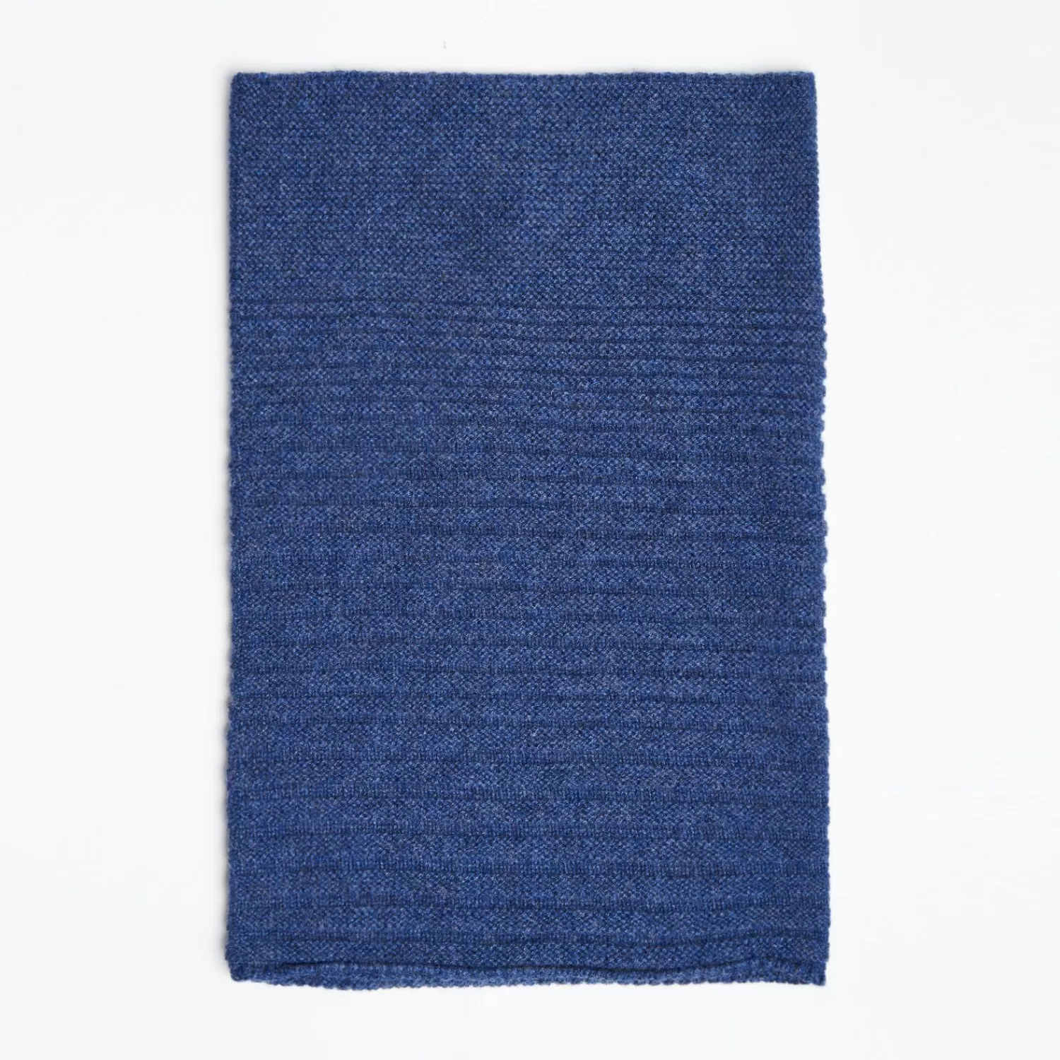 Blue Cashmere Tubular Neck Warmer>E.Marinella Store