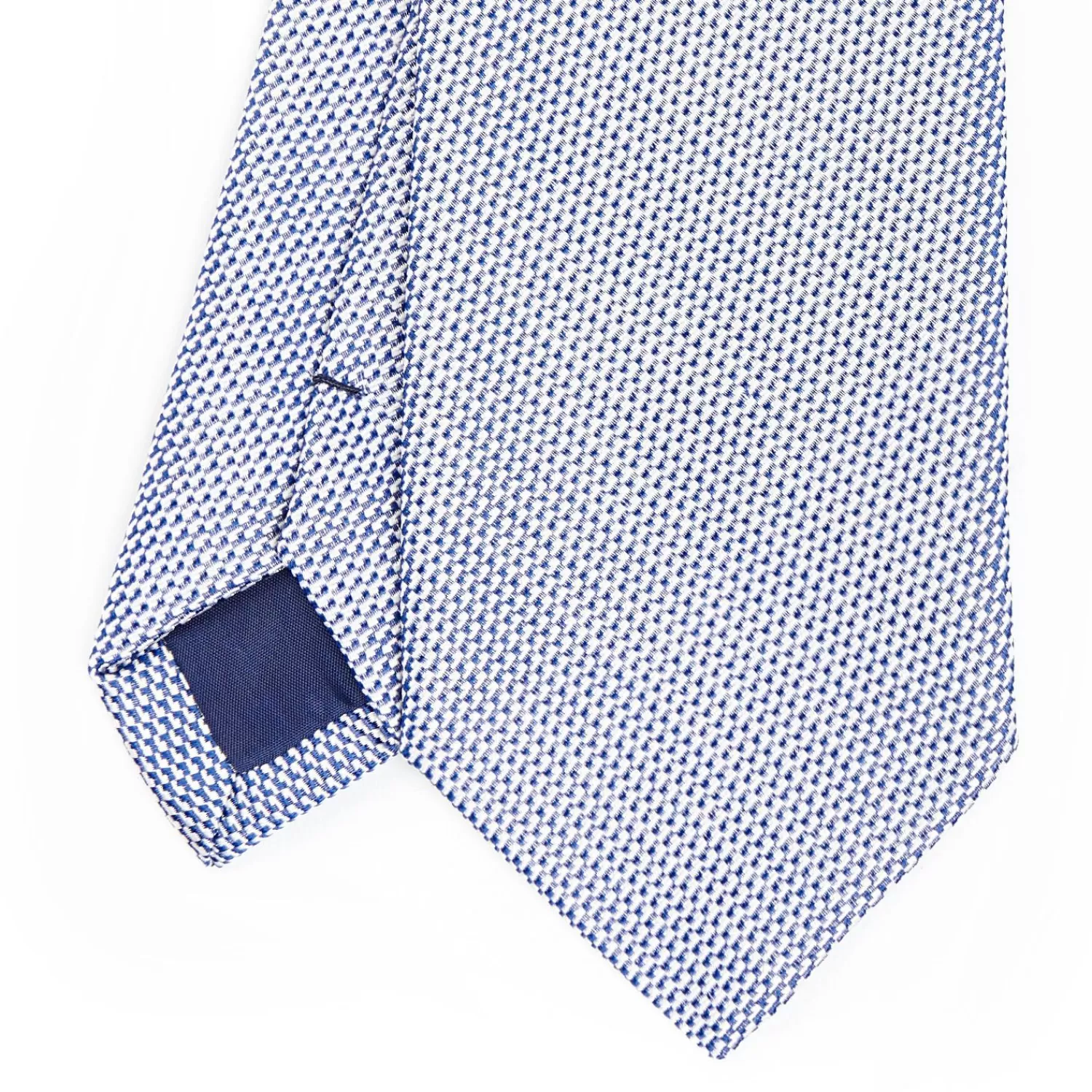 Blue Ceremonial Jacquard Silk Tie>E.Marinella Outlet