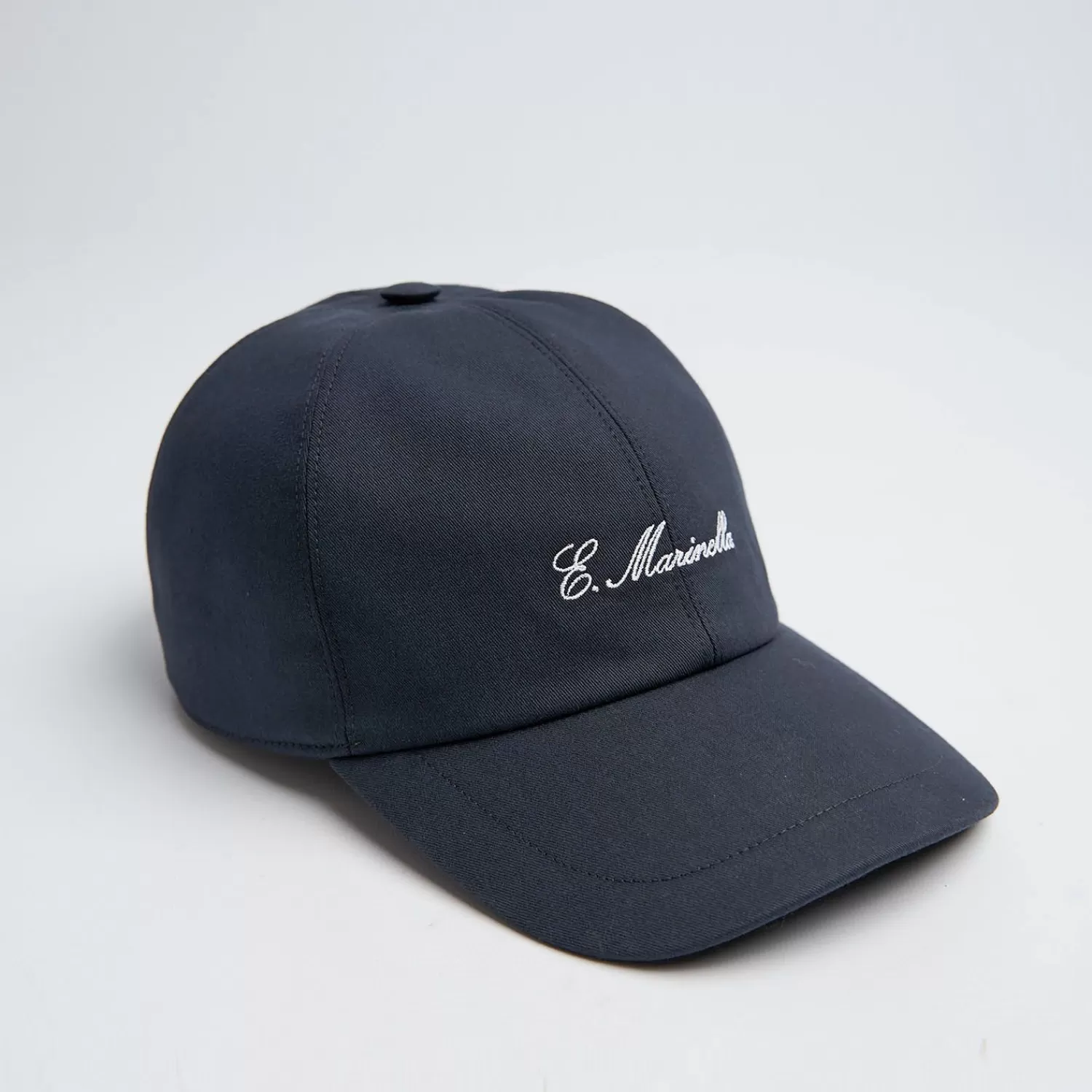 Blue Cotton Baseball Cap>E.Marinella Best Sale