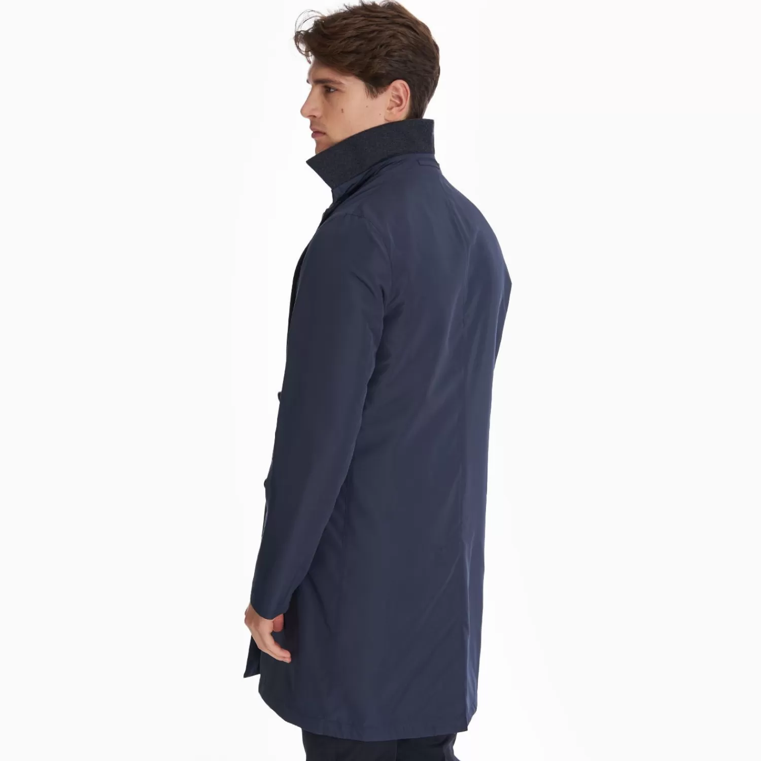 Blue Double-Faced Wool And Cashmere Coat>E.Marinella Cheap