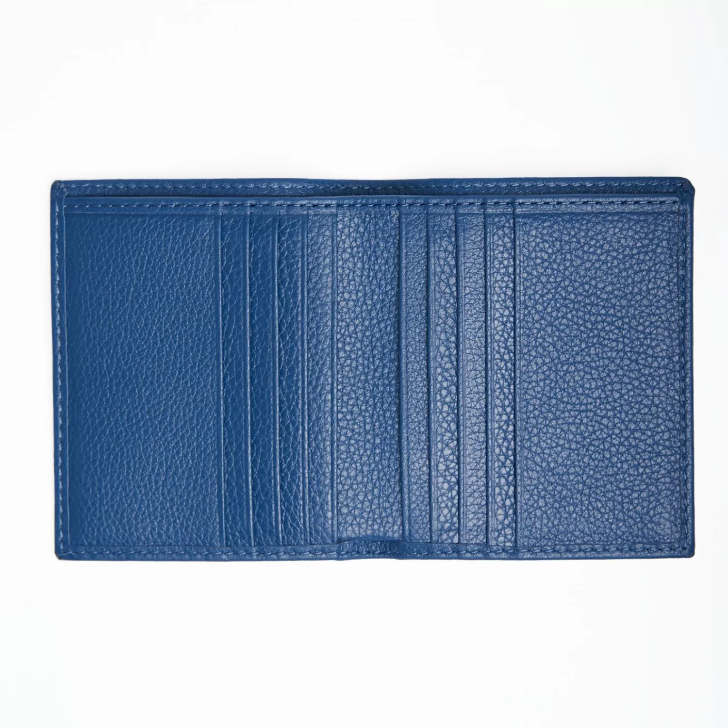 Blue Hammered Leather Small Wallet>E.Marinella Hot