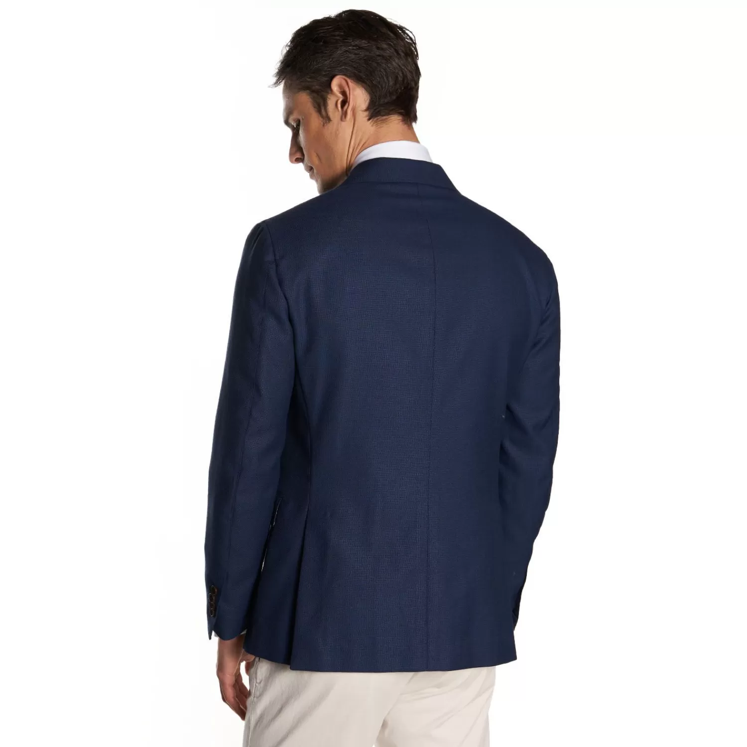 Blue Jacket With Lining Crafted By Pattern 1945 Archive Collection>E.Marinella Shop