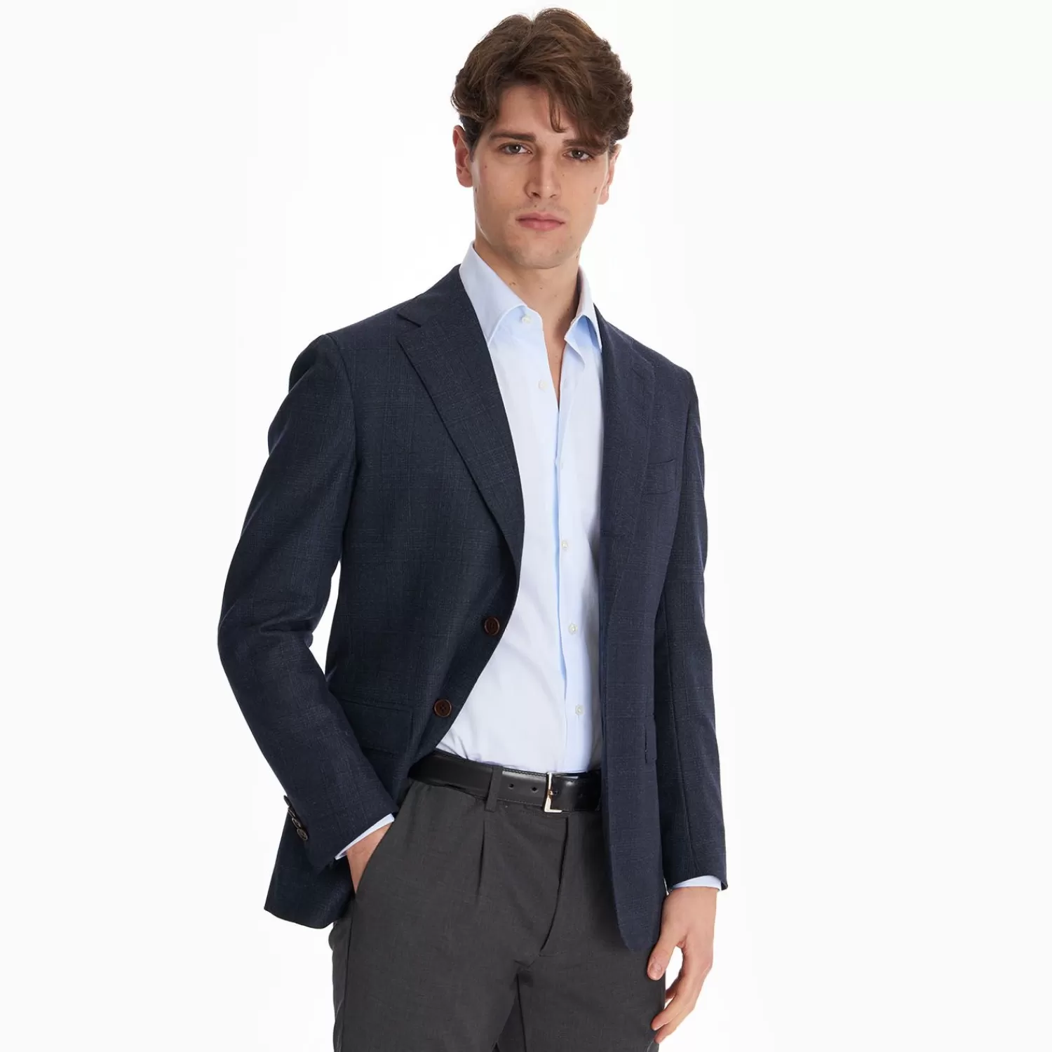 Blue Jacket With Lining Crafted By Pattern 1946 Archive Collection>E.Marinella Sale