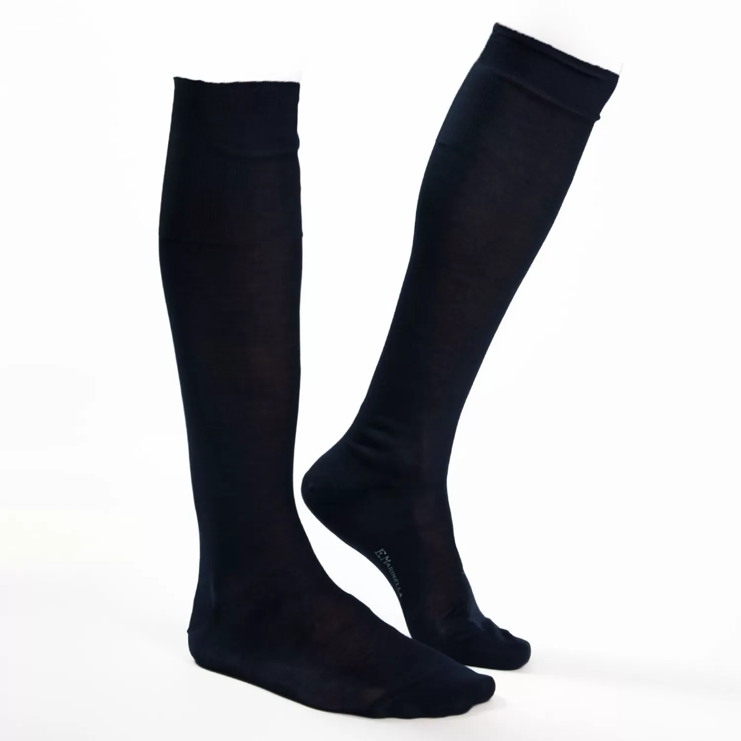 Blue Long Socks In Sea Island Cotton>E.Marinella Fashion