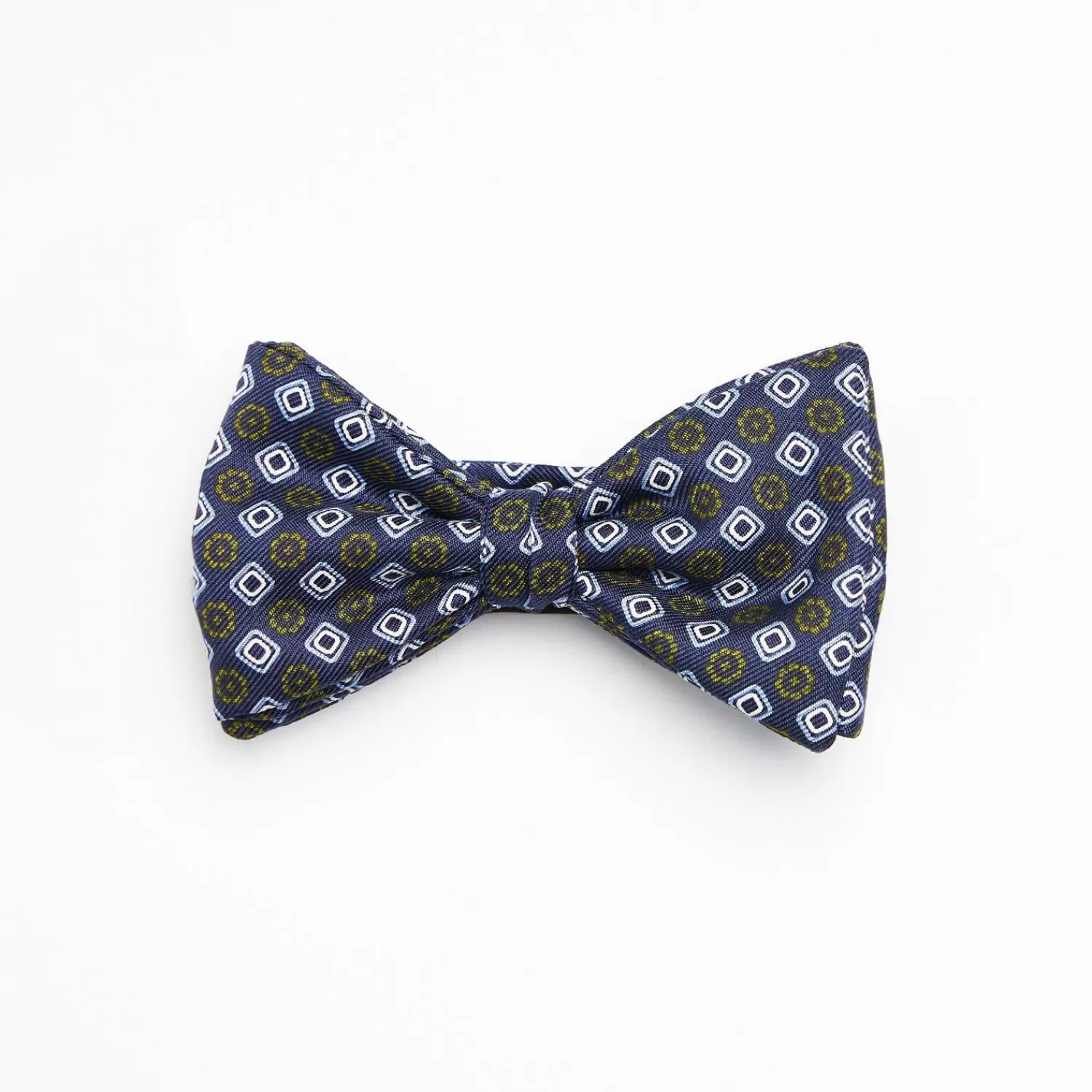 Blue Pre-Knotted Silk Bowtie- Large Flower Pattern>E.Marinella Cheap