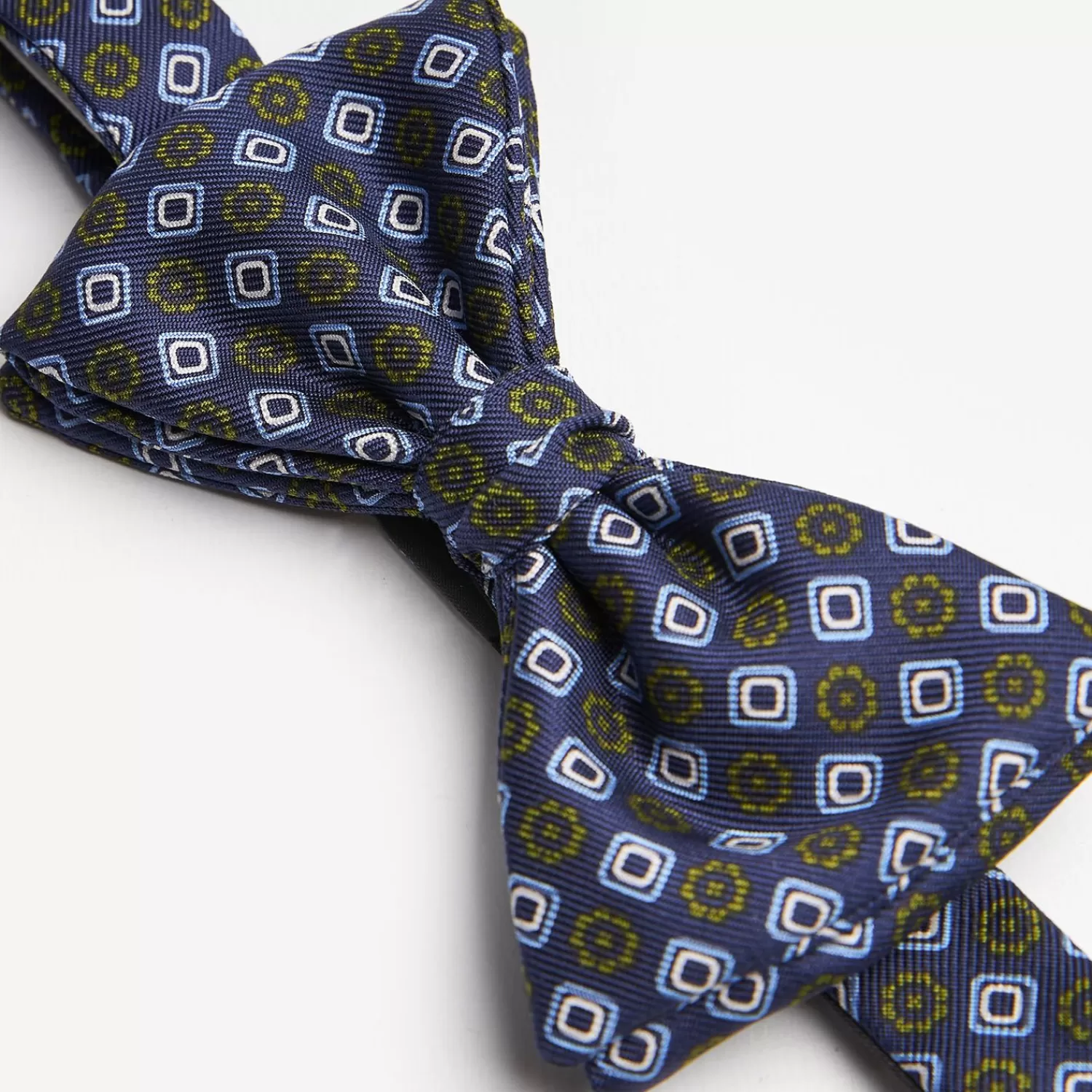 Blue Pre-Knotted Silk Bowtie- Large Flower Pattern>E.Marinella Cheap