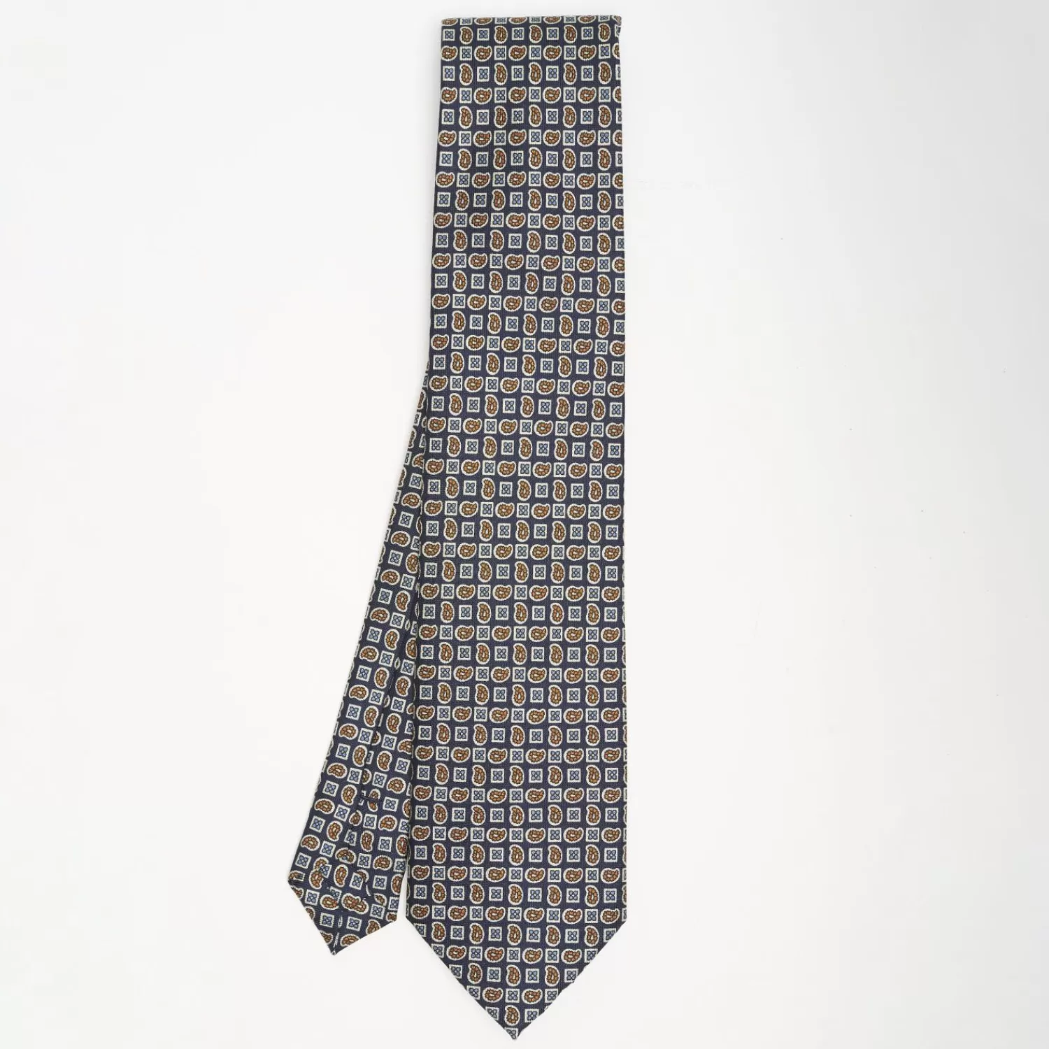 Blue Sartorial Classic Silk Tie - Paisley Pattern>E.Marinella Sale