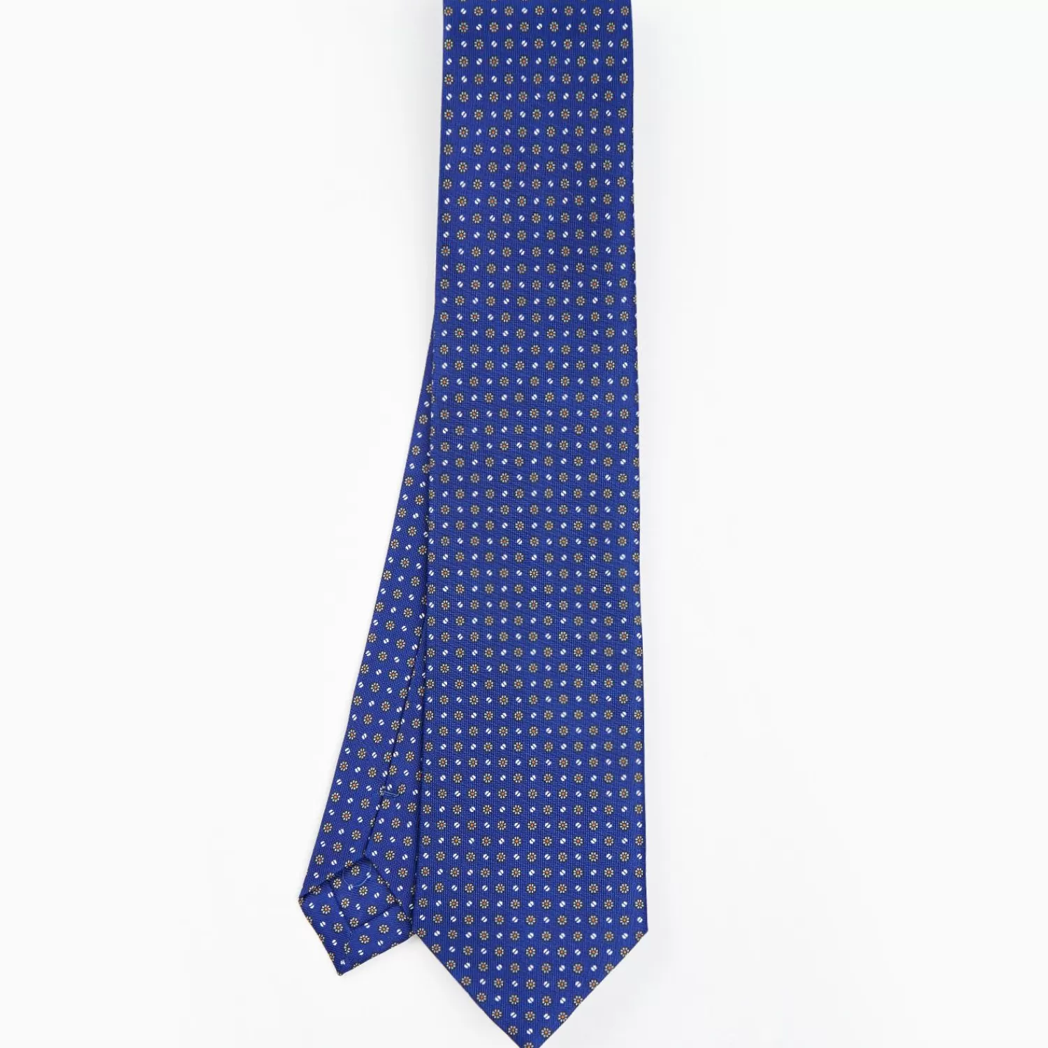 Blue Sartorial Classic Silk Tie - Small Flower Pattern>E.Marinella Hot