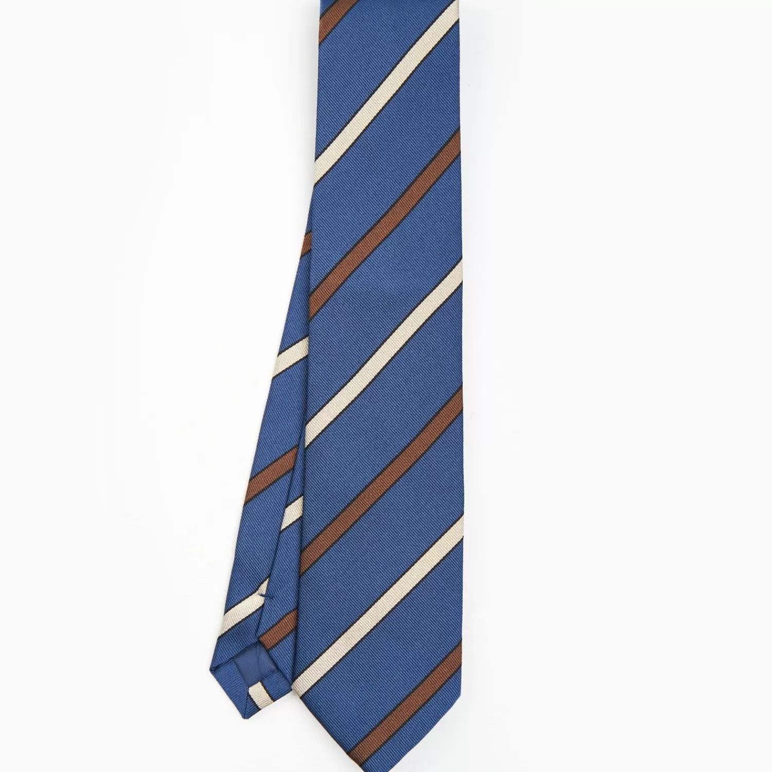 Blue Sartorial Striped Tie>E.Marinella Discount