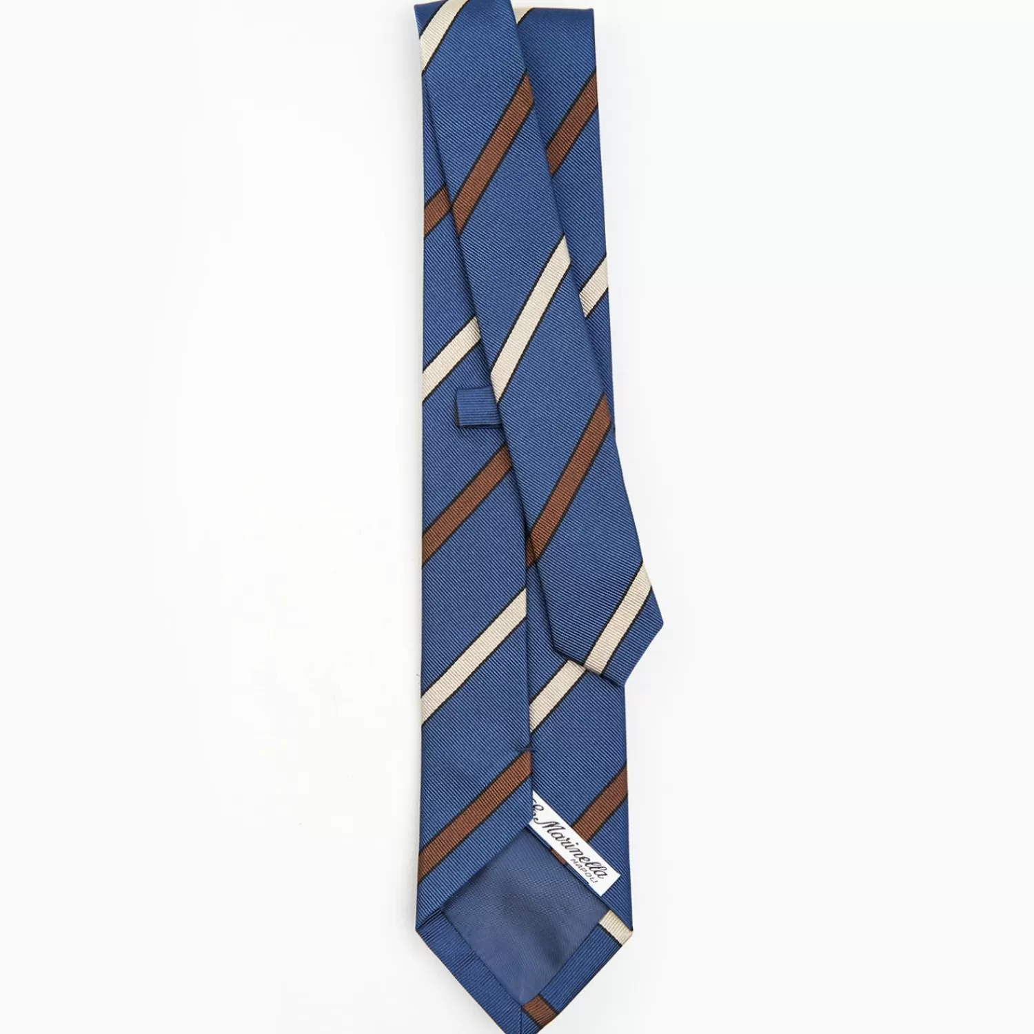 Blue Sartorial Striped Tie>E.Marinella Discount