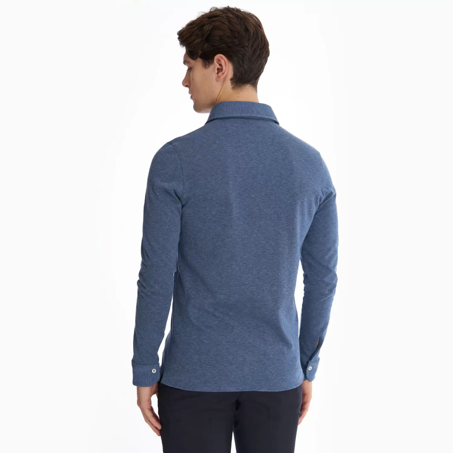 Blue Shirt In Cotton And Cashmere>E.Marinella Shop