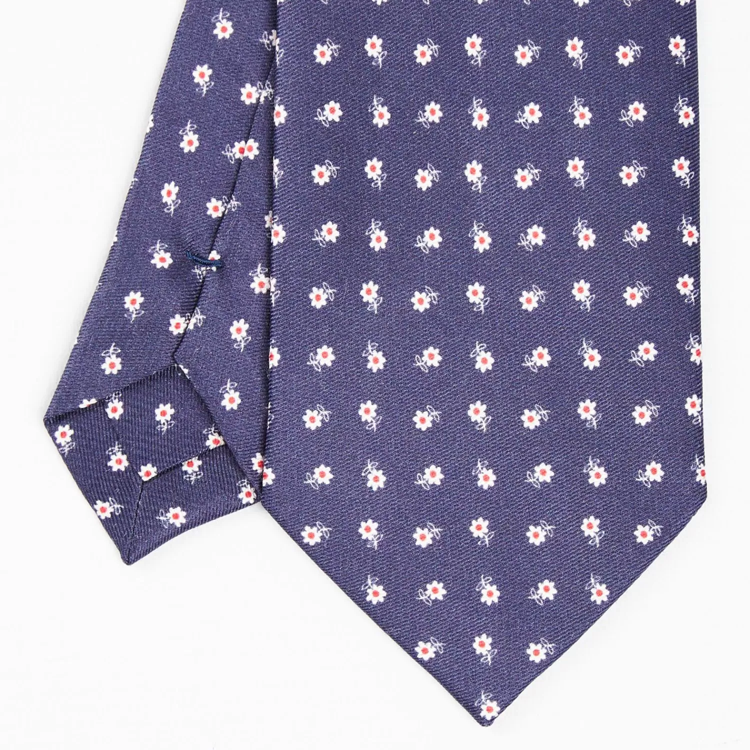 Blue Silk And Orange Fiber Tie>E.Marinella Clearance