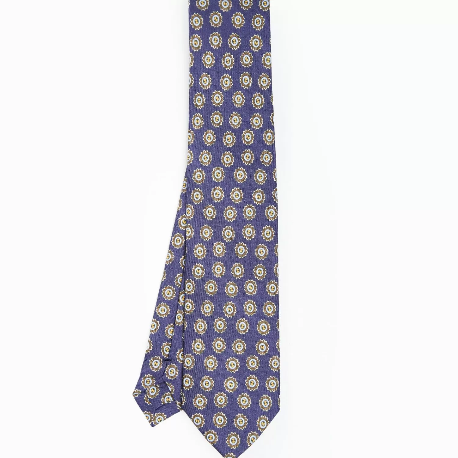 Blue Silk And Orange Fiber Tie>E.Marinella Sale