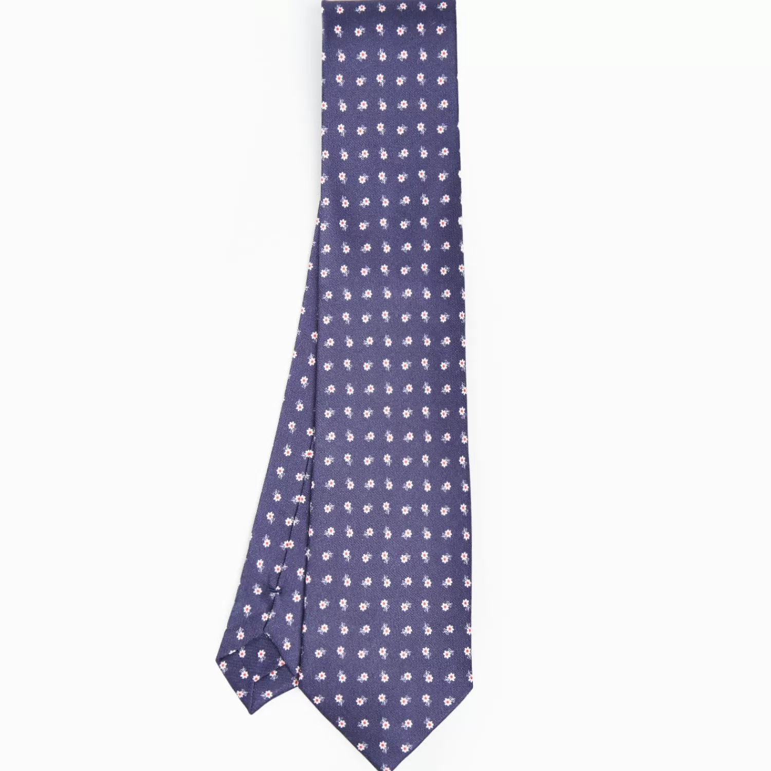 Blue Silk And Orange Fiber Tie>E.Marinella Clearance