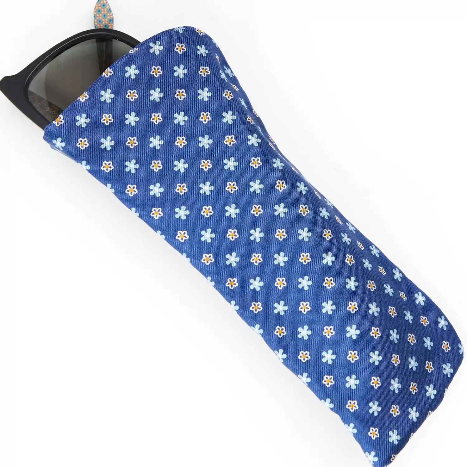 Blue Silk Glasses Case>E.Marinella Cheap