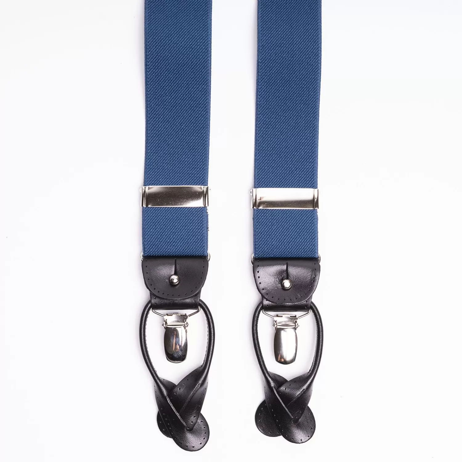 Bluette Plain Colour Braces>E.Marinella Outlet