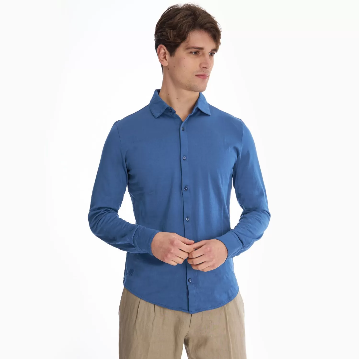 Bluette Shirt In Jersey>E.Marinella Hot