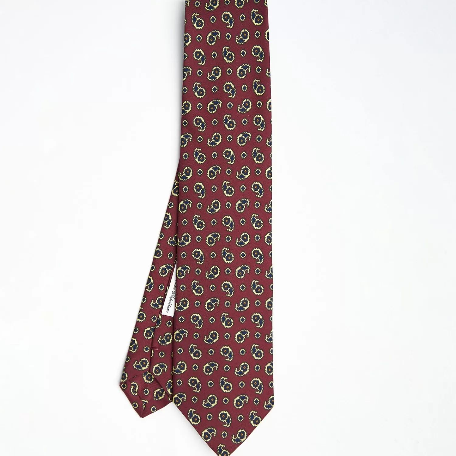 Burgundy Archivio Collection Silk Tie 1932-05>E.Marinella Fashion